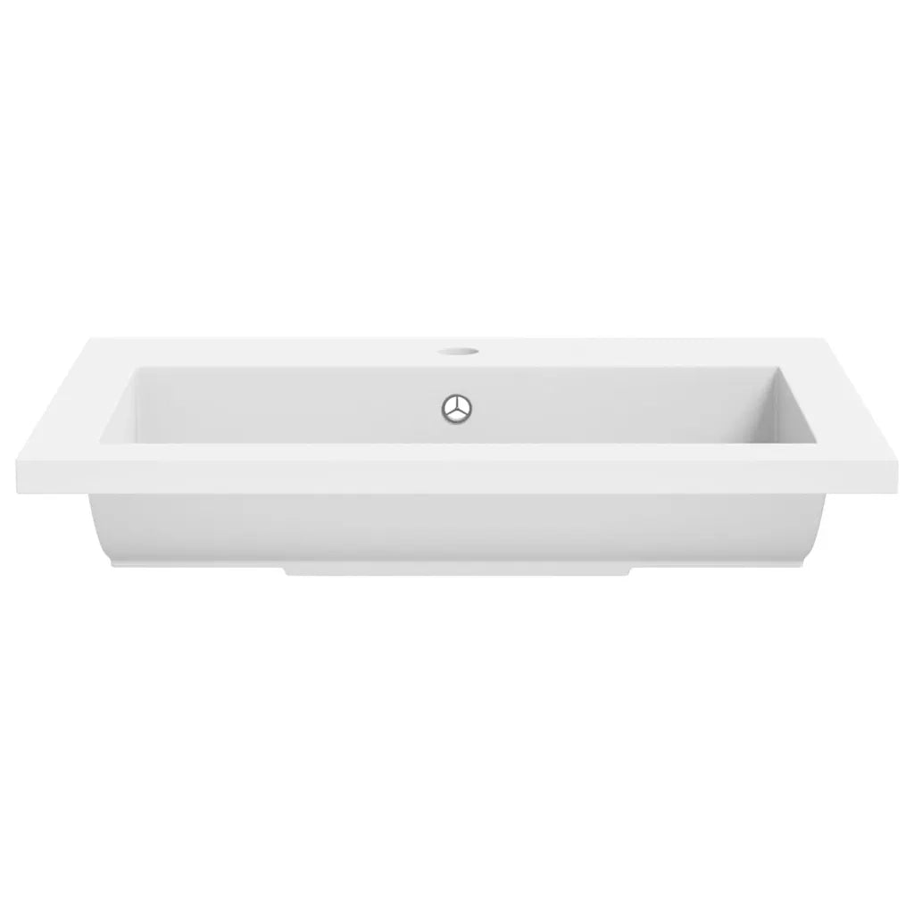 Lavandino in Granito 600x450x120 mm Bianco CFW9801693
