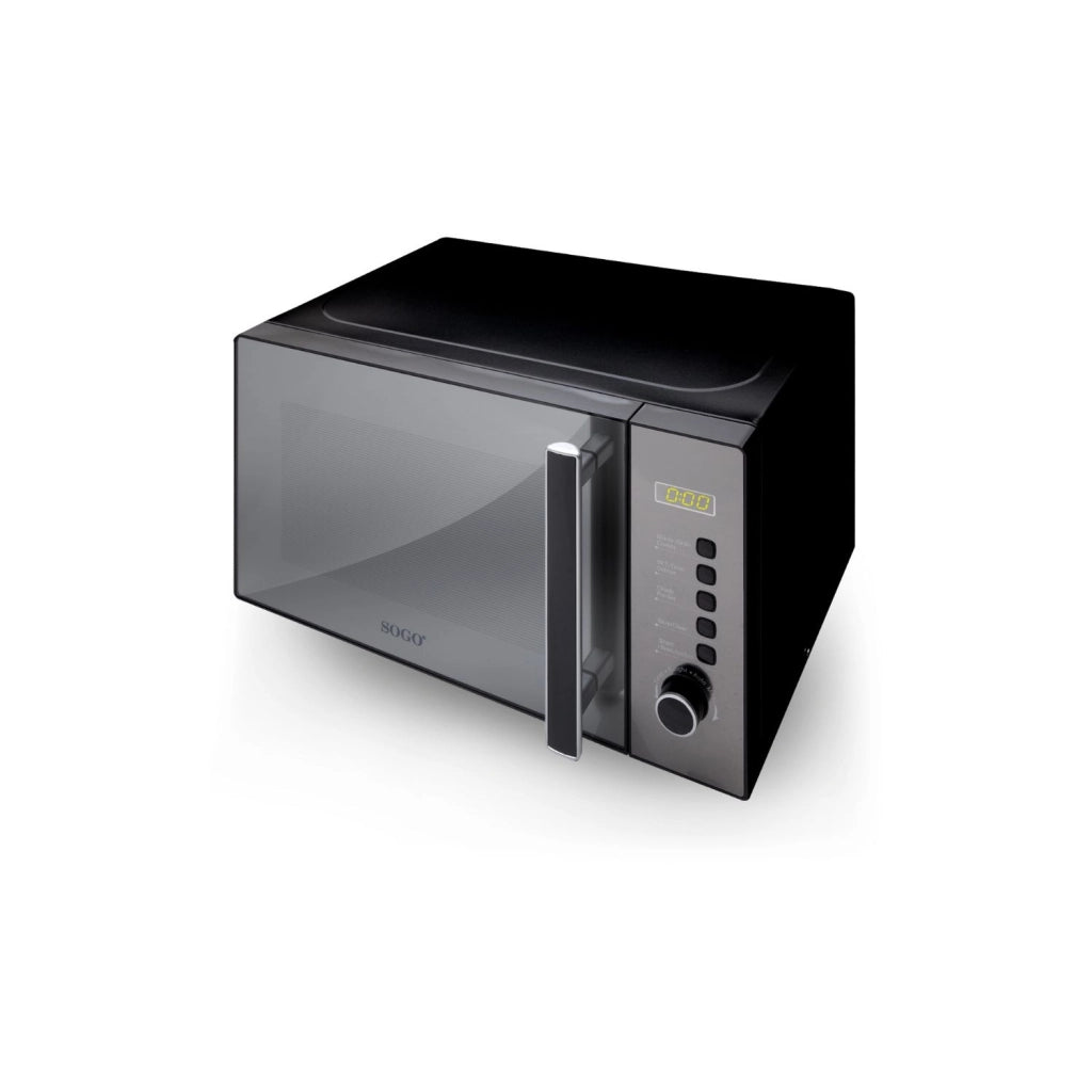 Forno microonde digitale con grill, display LED verde, piatto girevole 255mm, 700W 20 litri cucina - SOGO