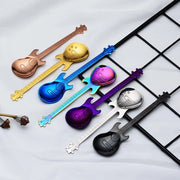 304 Acciaio Inossidabile Leva Chitarra Leva Dessertiera Leva Caffè Leva Note Musicali Leva, Argento + Oro + Viola