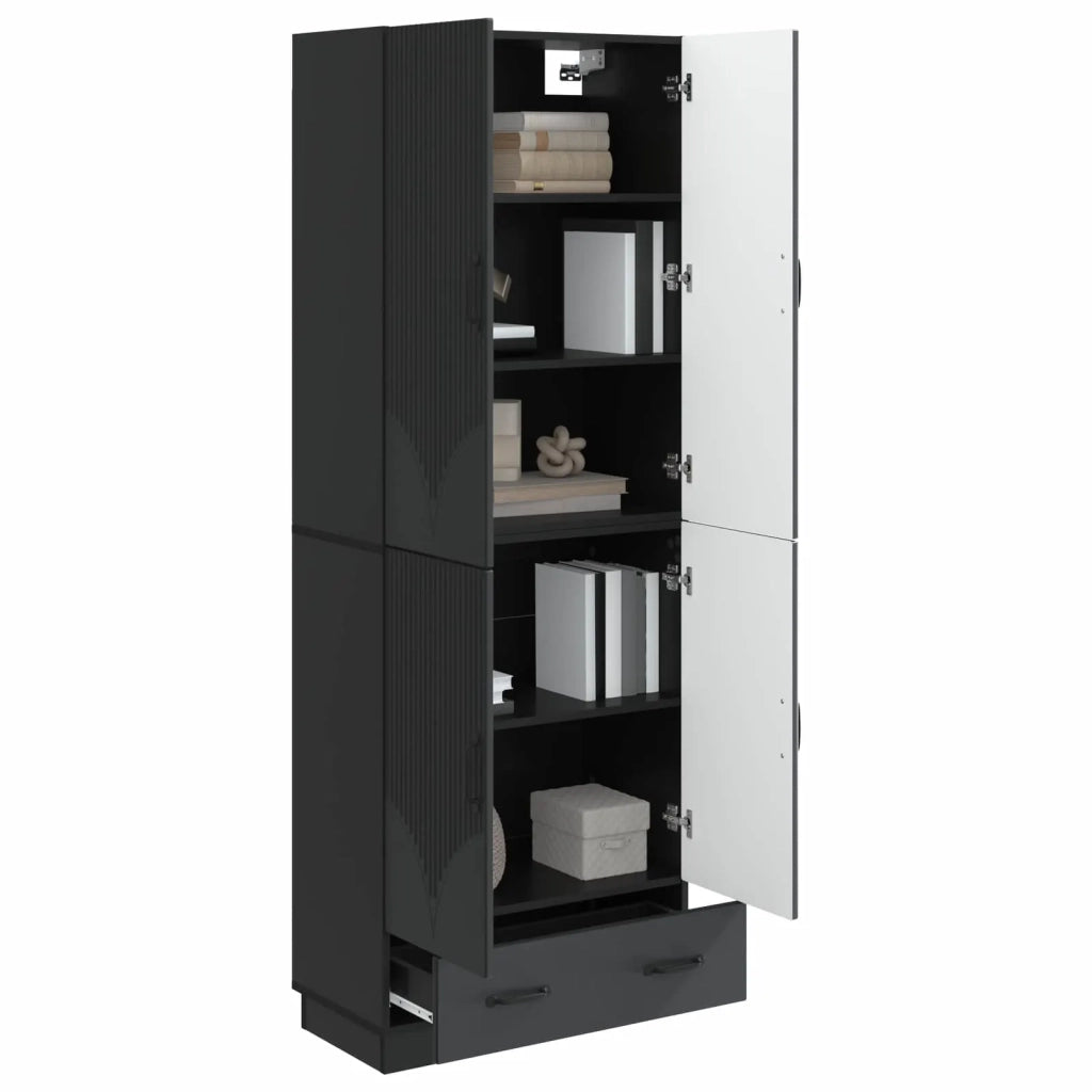 Set di armadi 2 pz Nero Legno ingegnerizzato 3416773