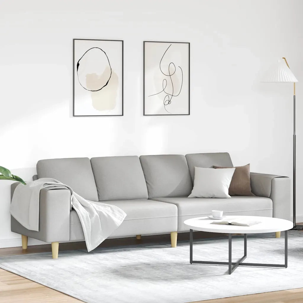 Set di divani Grigio nuvola Tessuto