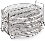 Griglia per Airfryer 5 livelli - Dehydratore alimentare - Griglia in acciaio inossidabile per la conservazione - Piatti sovrapposti - Materiale alimentare - Adatto per Foodi 6,5/8 qt - Dehydratore
