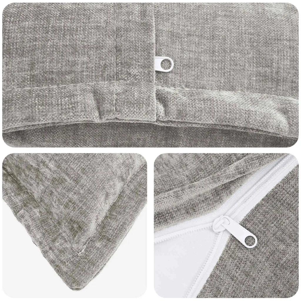 Federa HEERLEN Grigio Chiaro 40 x 145 cm Tessuto Chenille 908923
