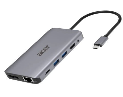 Acer 12-in-1 type-c dongle cablato usb 3.2 gen 1 (3.1 gen 1) type-c argento - HP.DSCAB.009