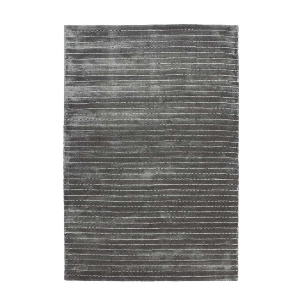 Tappeto Prime 100 in viscosa e lana argento 200x290 cm