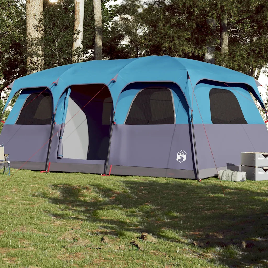 Tenda Familiare Cabina per 10 Persone Blu Impermeabile 94540