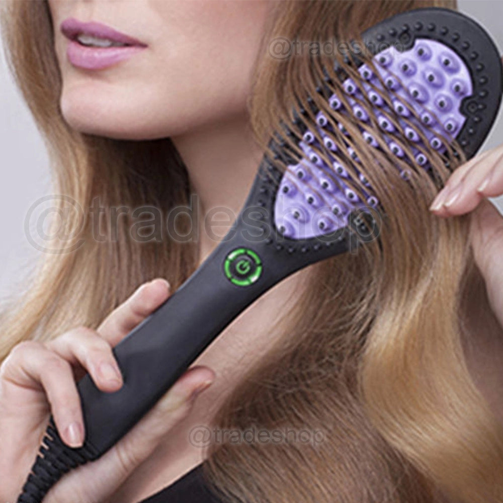 Trade Shop - Spazzola Lisciante Elettrica Ceramica Snoda Liscia Capelli Piastra 185°c Dh1.ob -