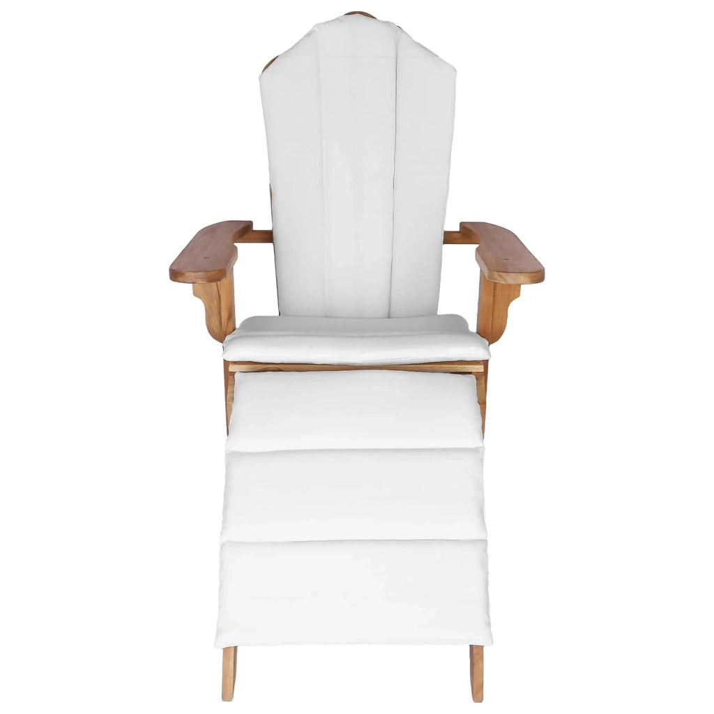 Sedia Adirondack da Giardino con Poggiapiedi Naturale 42041353