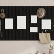 Pannello di appoggio decorativo, display fotografico pieghevole in velluto con adesivo self-adesivo, adatto per scuola, casa, cucina e ufficio - Nero