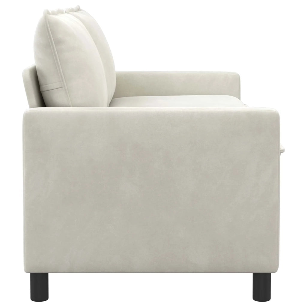 Divano Crema 156 x 81 x 87,5 cm Velluto 42028846