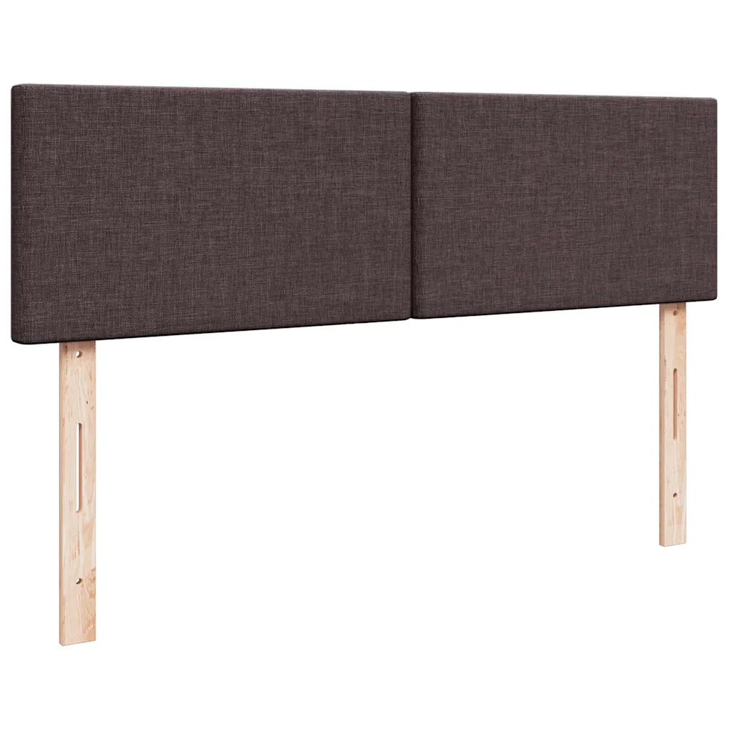 vidaXL Struttura Letto Pouf con Materassi 160x200 cm in Tessuto