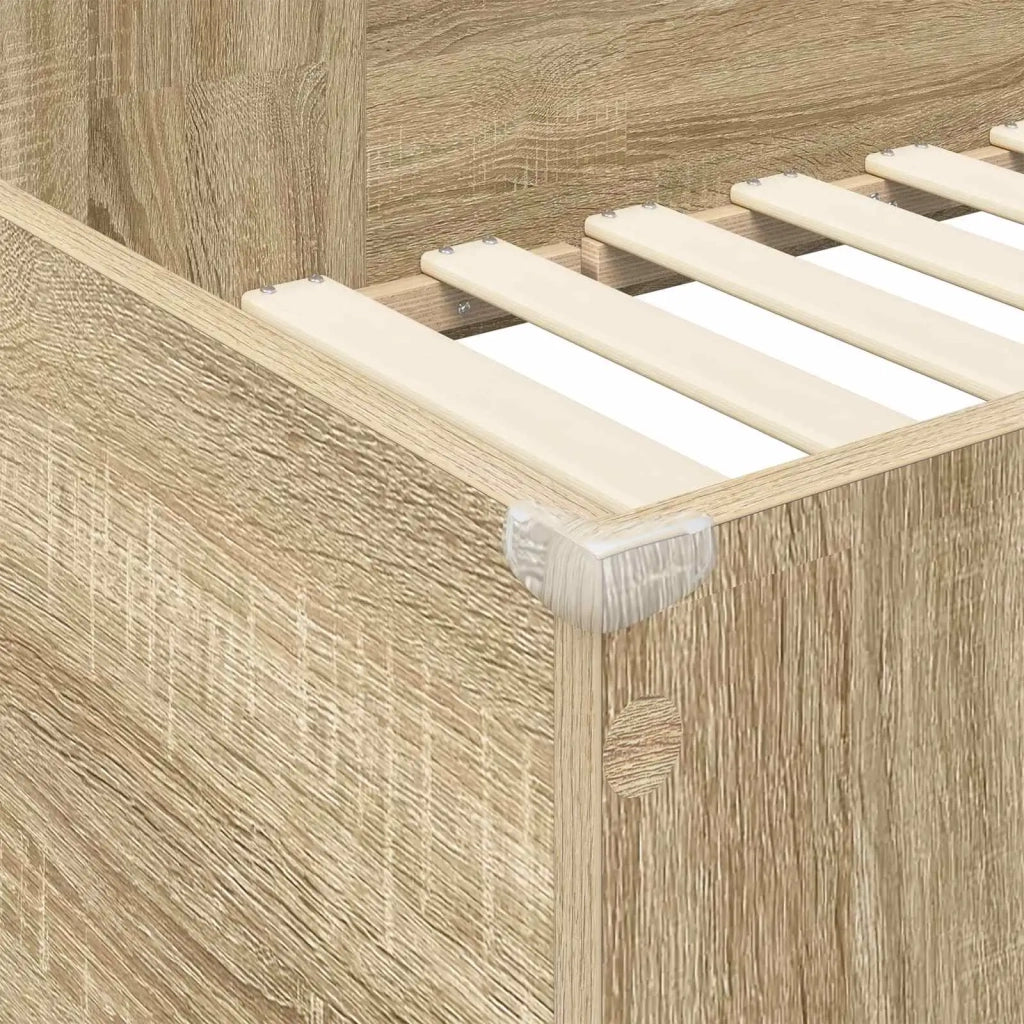 Struttura letto a castello con scrivania Rovere Sonoma 3410461