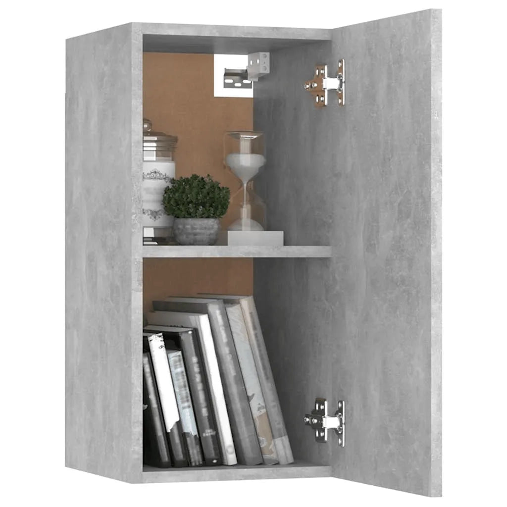 Mobili TV Grigio Cemento 2 pz 30,5x30x60 cm in Truciolato