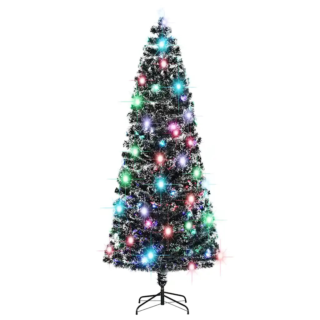 Albero di Natale Artificiale Supporto/LED 240 cm Fibra Ottica cod mxl 18101