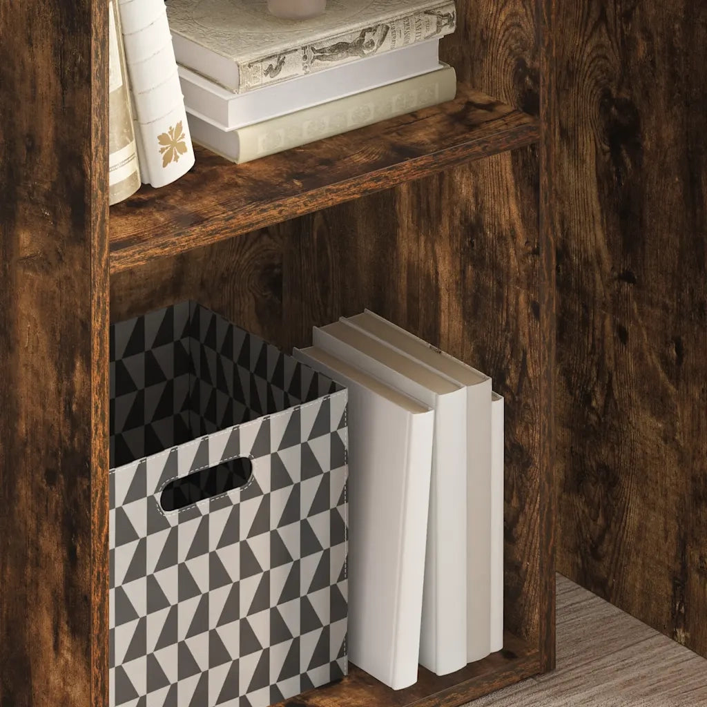 Libreria Rovere Fumo 40x30x77 cm in Legno Multistrato 857862