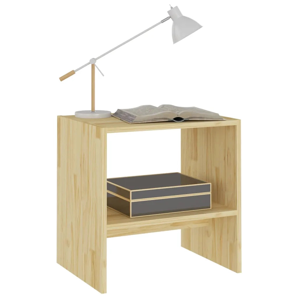 Comodini 2 pz 40x30,5x40 cm in Legno Massello di Pino 808054
