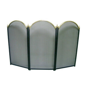 C PARASCINTILLE 3 PANNELLI  98,5X1,5X61 P/CAMINO ORO