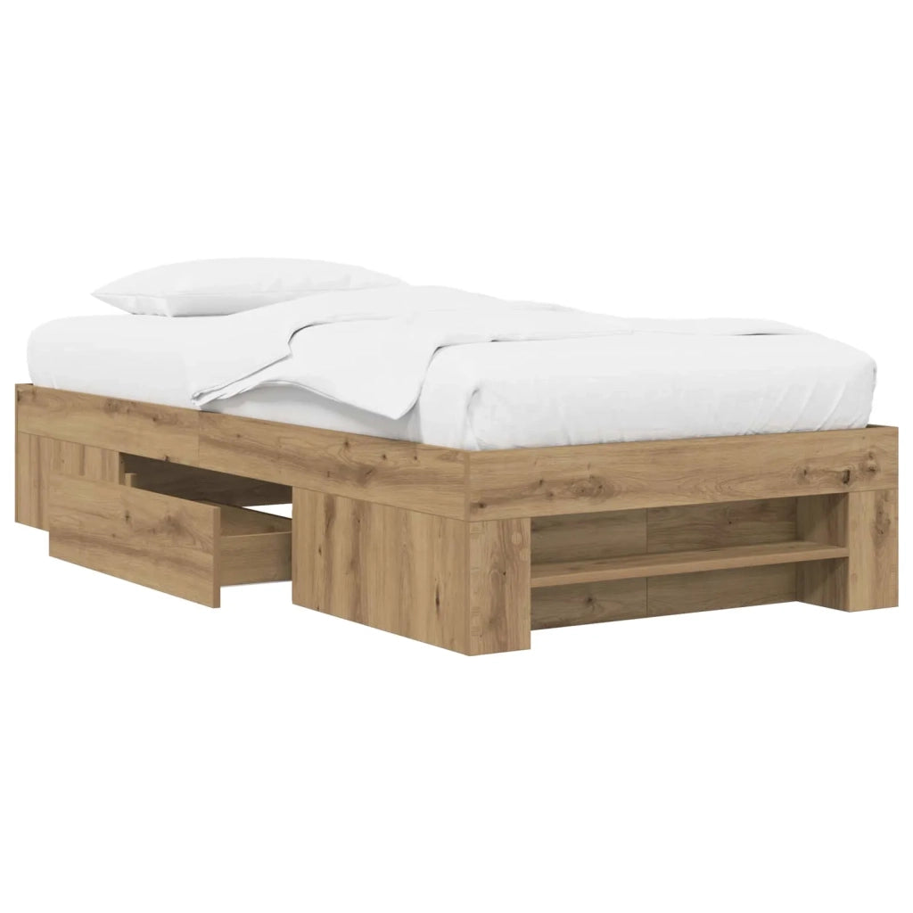 Telaio del letto con storage Rovere Artigianale 80 x 200 cm 3429692