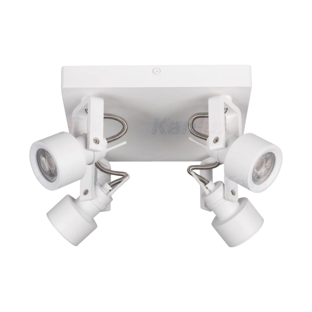 Plafoniera Kanlux SONDA 4 faretti GU10 bianca metallo