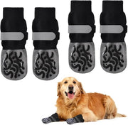 Antislip Calze per Cani, Ademend con Cerniere con Flessibili - 2 Paia - Protezione per le Zampe dei Cani - Cani di Taglia Media e Piccola