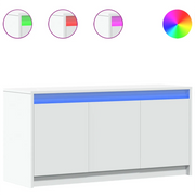 Mobile TV | Armadietto TV | Mobile Porta TV con LED Bianco 100x34x50 cm in Truciolato