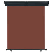 Tendalino Laterale per Balcone-Tenda da Sole Laterale per Patio 145x250 cm Marrone