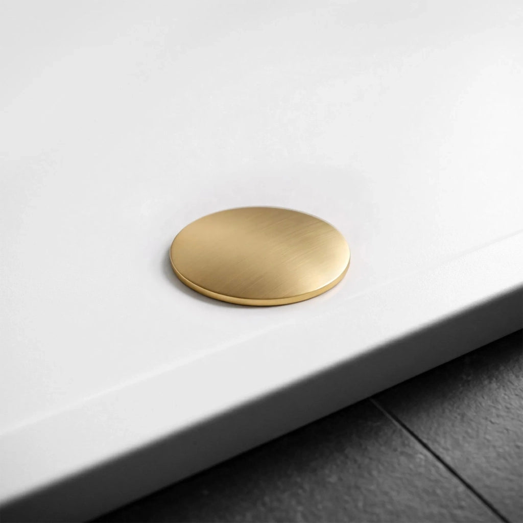 Piatto Doccia Acrilico Rea Belmond White 80x100 Brush Gold