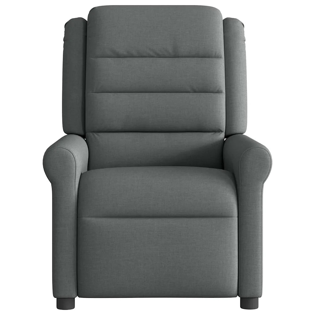 Divano Sedia-Poltrona Reclinabile in Tessuto Grigio Scuro 454446