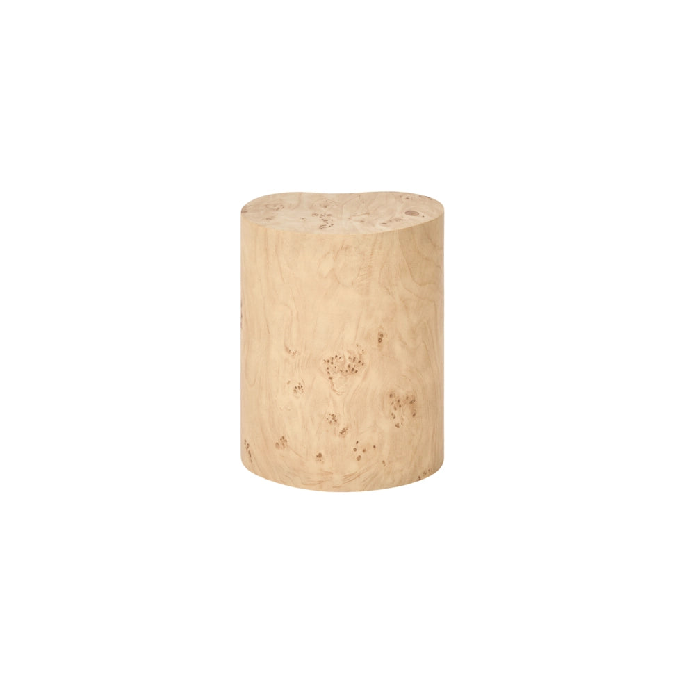 Set di 2 tavolini da caffè ovali in stile scandinavo, in MDF effetto radica, colore marrone