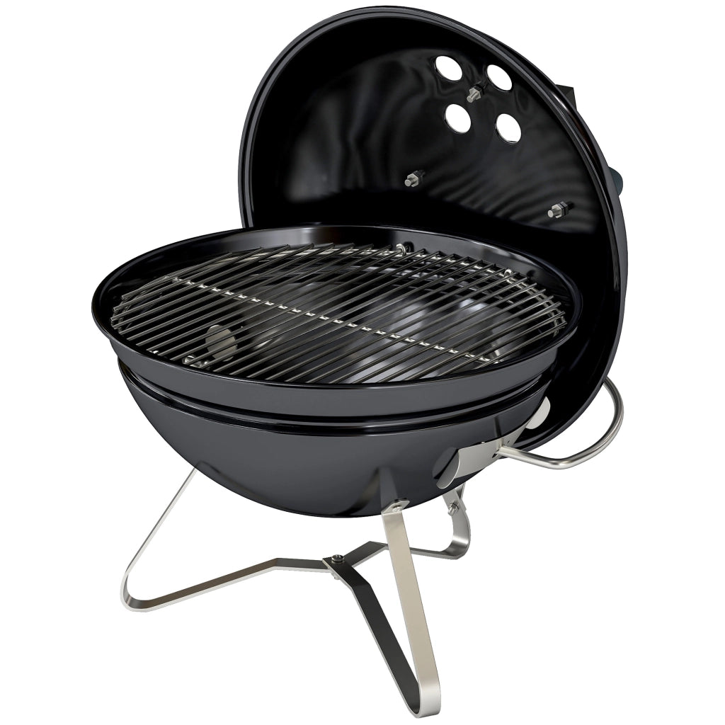 Barbecue portatile a carboncino con coperchio ¨C zephmum ¨C 41x41x44 cm nero