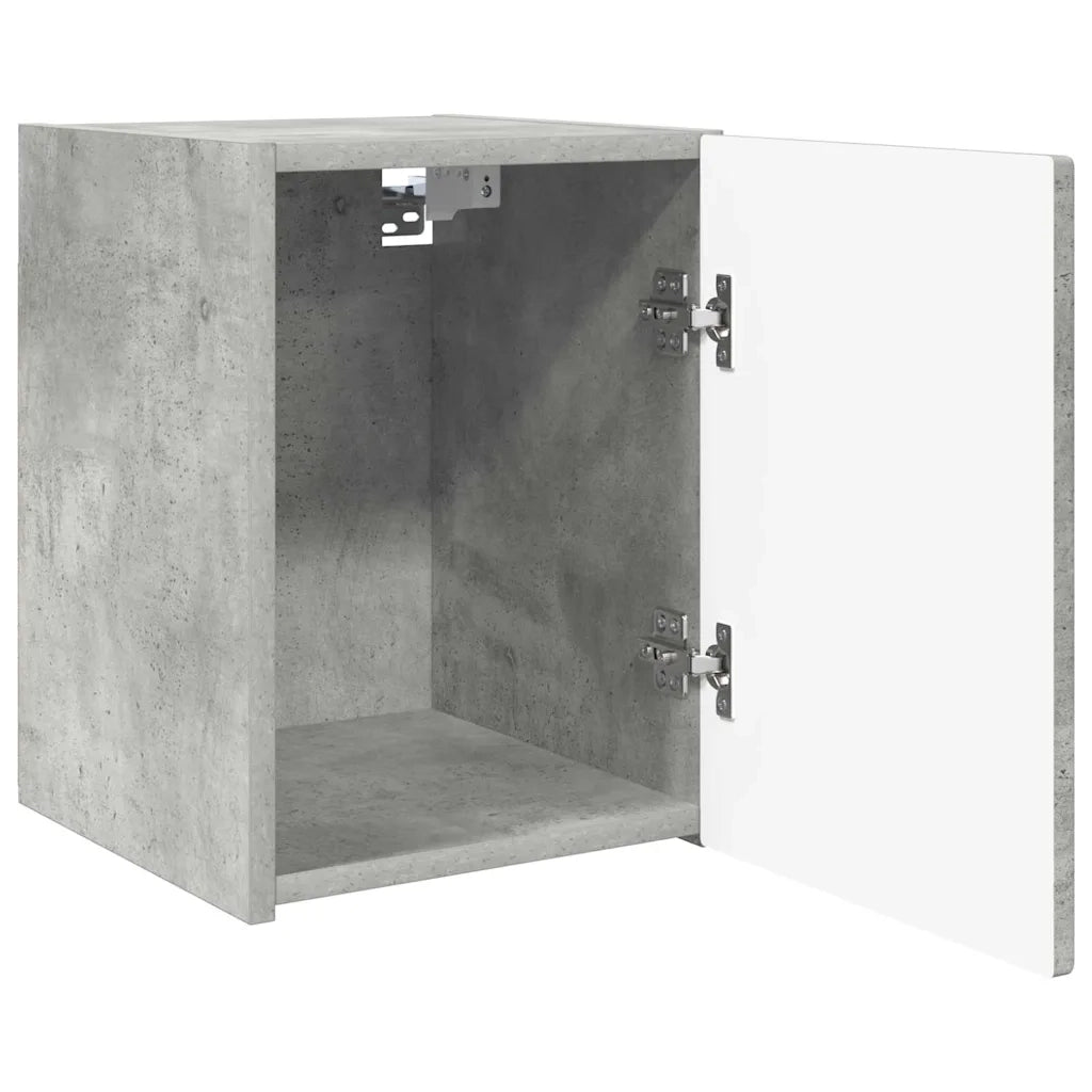 Mobile TV da parete 2 pz-Set di 2 Mobile TV a Muro-Credenza TV Calcestruzzo 30 x 31 x 40 cm