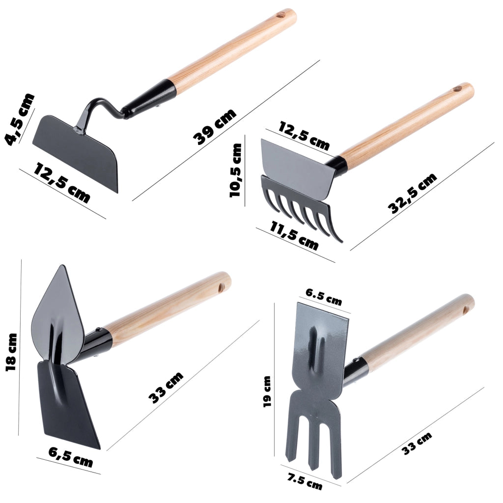 Set di attrezzi da giardino KADAX: zappa, rastrello e artigli per il giardino Kadax.