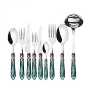 ALADDIN Ghiera Argento Anticato, Posate Set 75 pz, Scatola