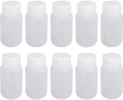 Contenitore per rifornimenti 10 pezzi - Flacone per reagenti - Contenitore di stoccaggio per liquidi - PP - Plastica - Tappo a vite - Apertura ampia - Eccellenti prestazioni di chiusura ermetica
