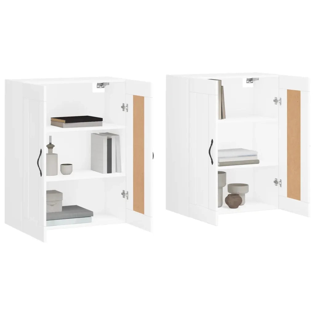 Armadietti a Parete 2 pz Bianchi in Legno Multistrato CFW5696280
