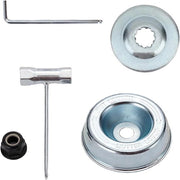 Accessori per sega a motore, adattatore per sega erbetta, set di fissaggio per sega a motore, lama e viti, set di ricambio in metallo, per la sostituzione della sega erbetta