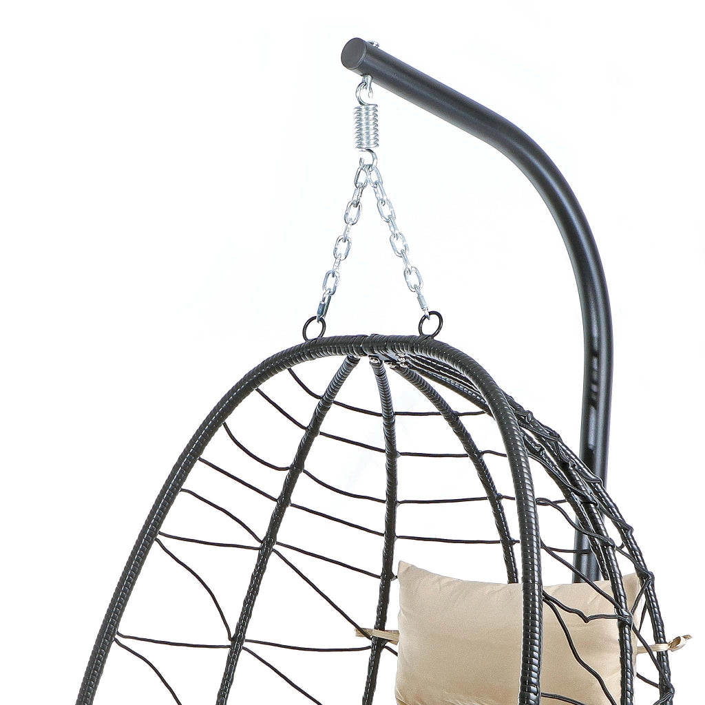 Poltrona sospesa in rattan indoor outdoor max 130 kg Sedia a dondolo