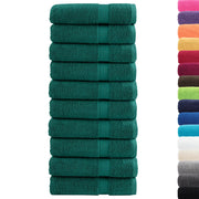 vidaXL Asciugamani da Bagno SOLUND 10 pz Verdi 100x150cm 600 g/m²
