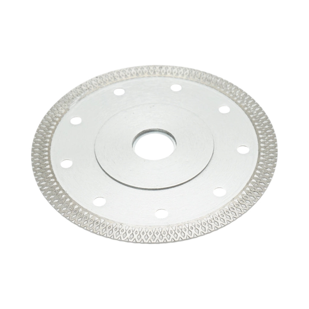 Disco diamantato turbo continuo 125 × 1,5 × 22,23 mm, taglio a umido/secco per ceramica dura, gres porcellanato, piastrelle. Breckner Germany