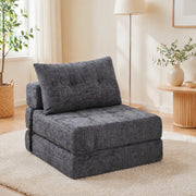 DIVANO LETTO PIEGHEVOLE 29 x 29 x 88 cm Chenille Grigio