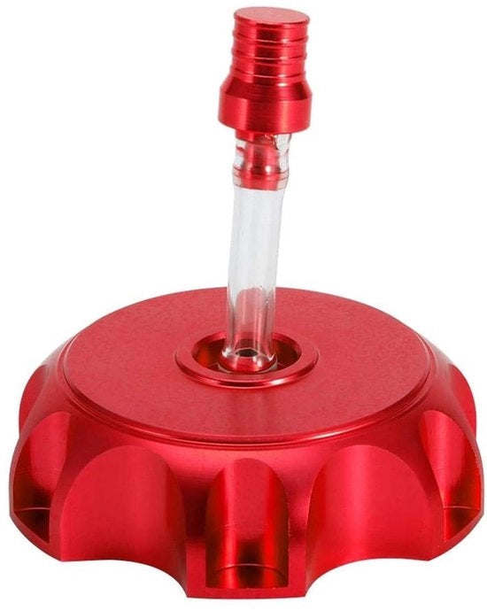 Tappo serbatoio carburante in alluminio CNC - Duraturo - Leggero - Apertura di scarico - Migliorato controllo del carburante - Cerniera chiusa ermeticamente - Tappo serbatoio