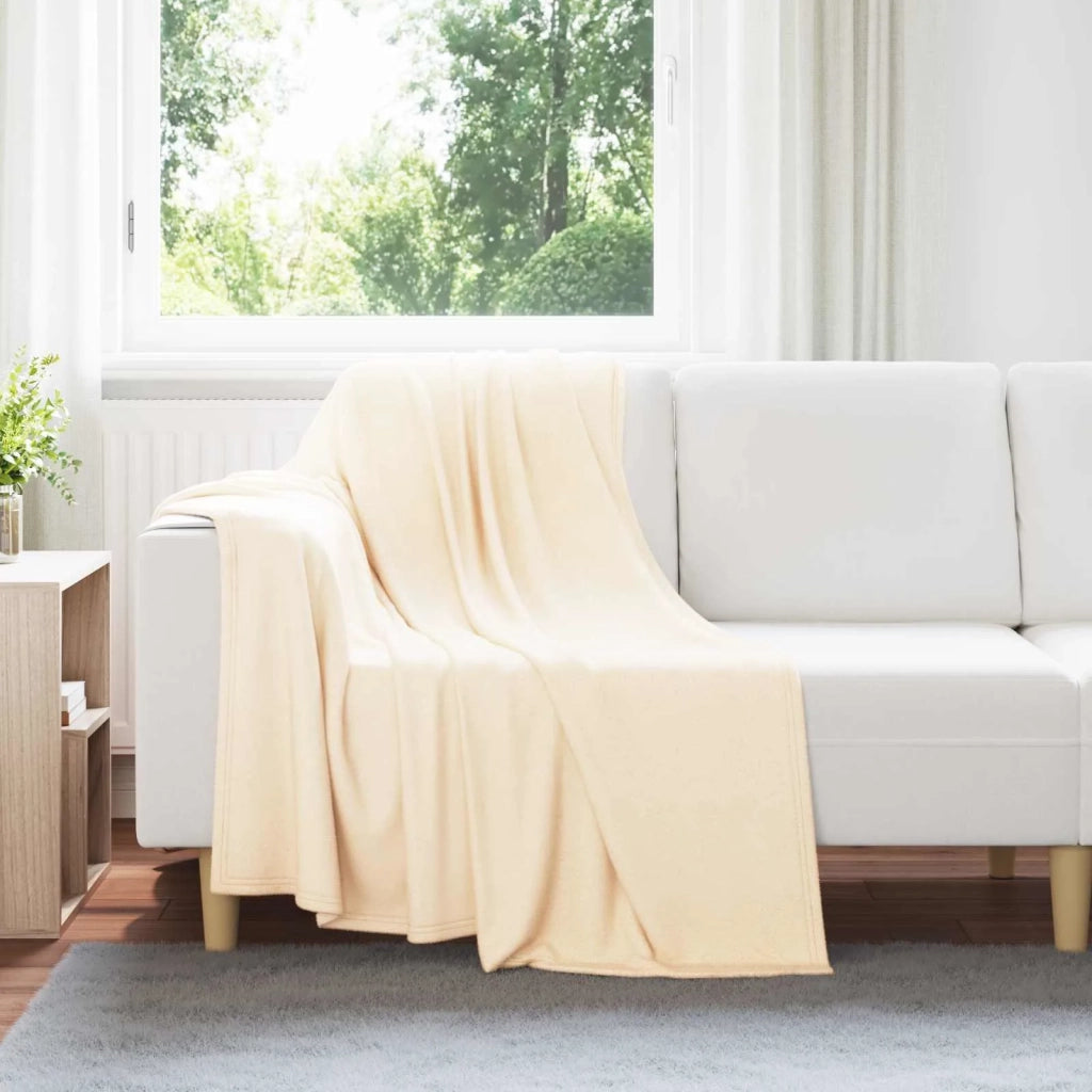 Coperte da Pile 24 pz Crema 170 x 130 cm Panno