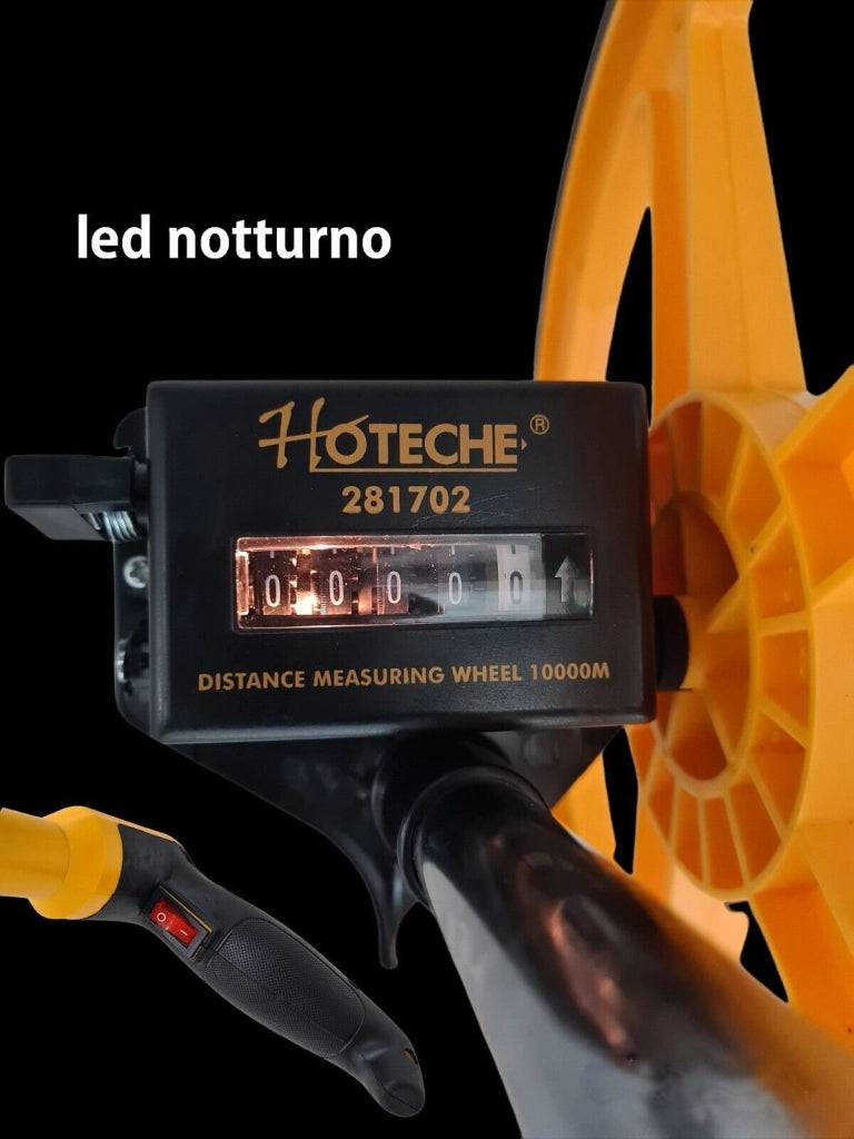 Odometro/Misuratore di distanza a rotella/Ruota con contatore meccanico 1917