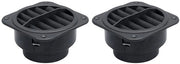 Ventilazione a Sfiato Rotativa 75mm - 2 Pezzi - Con Funzione di Riscaldamento - Ventilazione - Realizzato in ABS di Alta Qualità - Installazione Facile - Ventilazione con Funzione di Riscaldamento