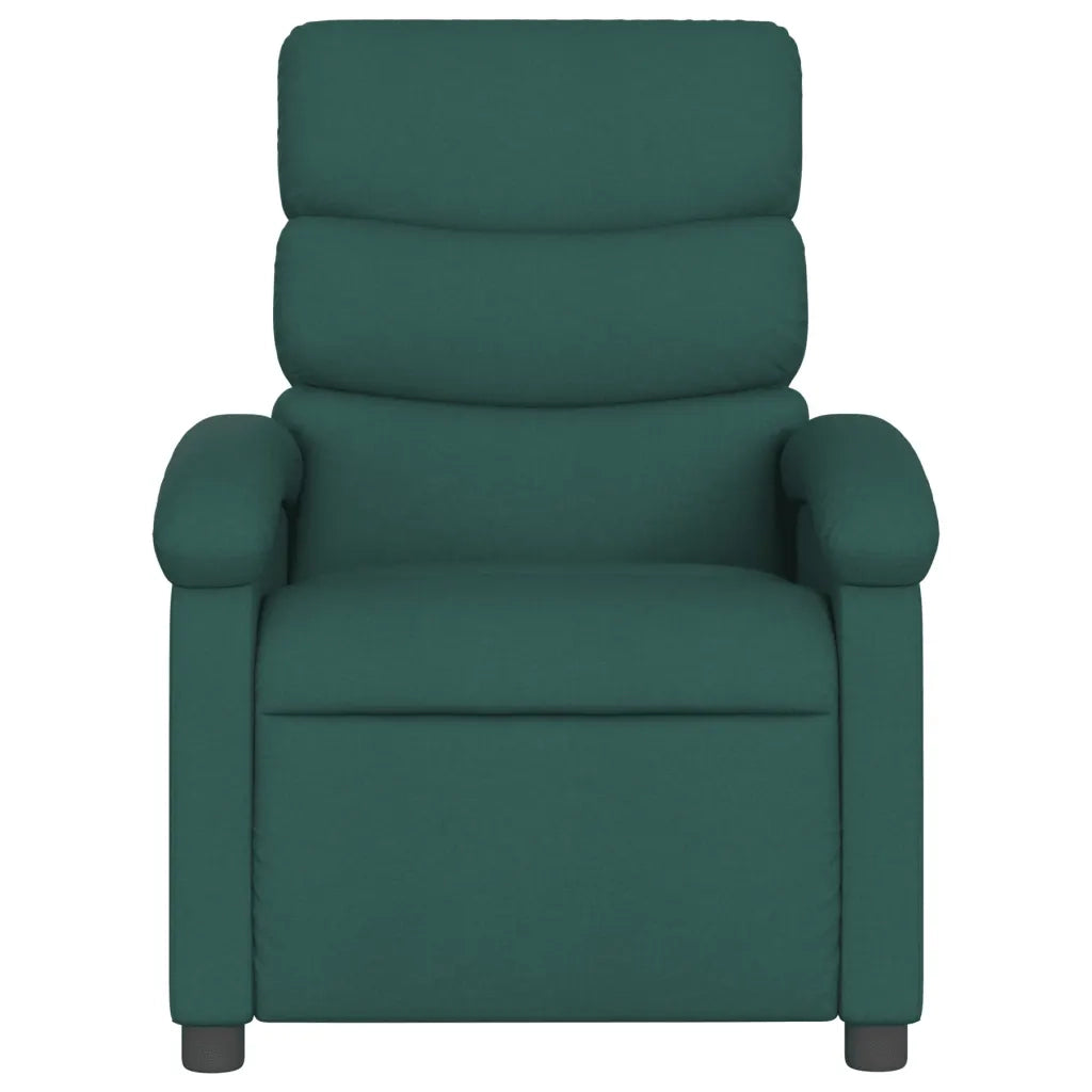 Divano Sedia-Poltrona reclinabile in Tessuto Verde Scuro 853485