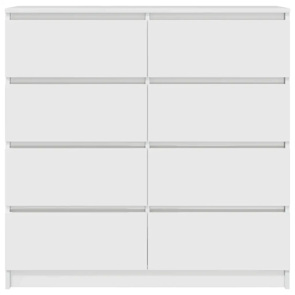 Credenza-Buffet-Armadio da cucina Bianca 100x35x99 cm in Legno Multistrato