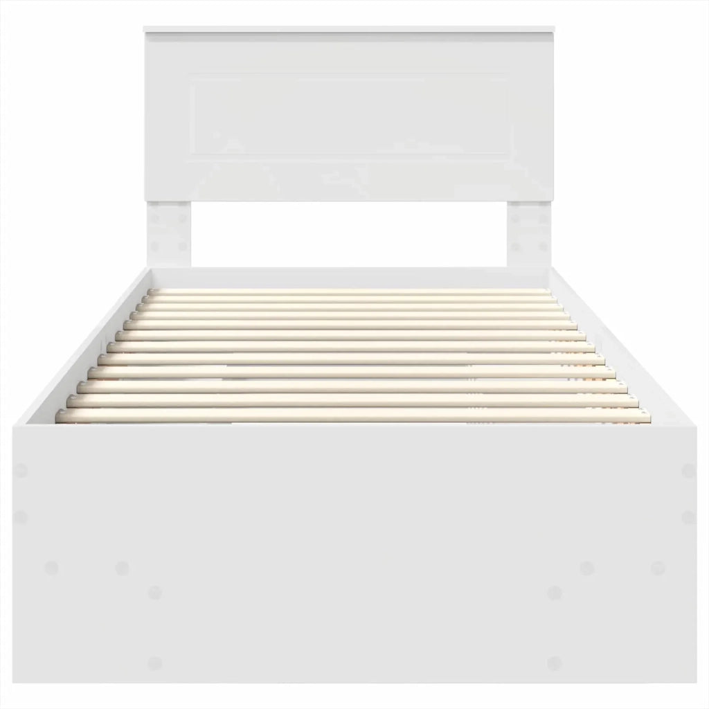 Struttura del letto Bianco 80 x 200 cm Legno multistrato