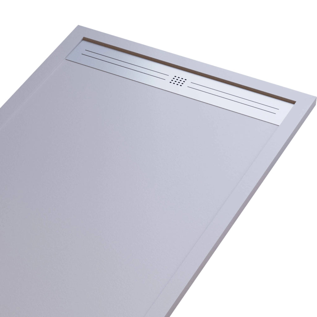 Piatto Doccia 80x100 cm in Pietra Bonussi Trivor Grigio Chiaro