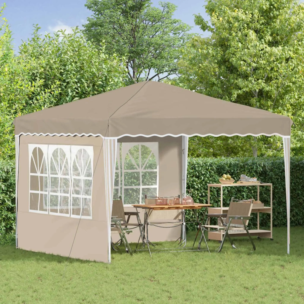Tenda per feste a pop-up Crema 288 x 288 x 245 cm 42019757
