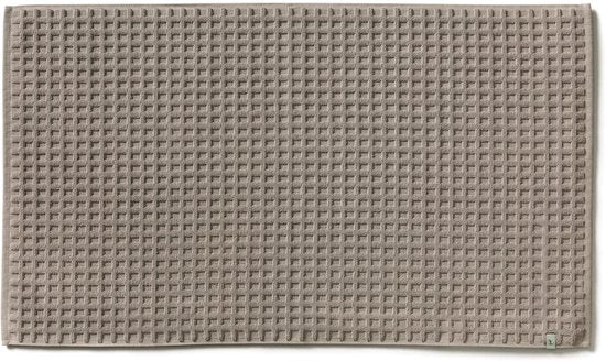 Tappeto da bagno Piquée 60 x 100 cm in 100% cotone, lana di cammello